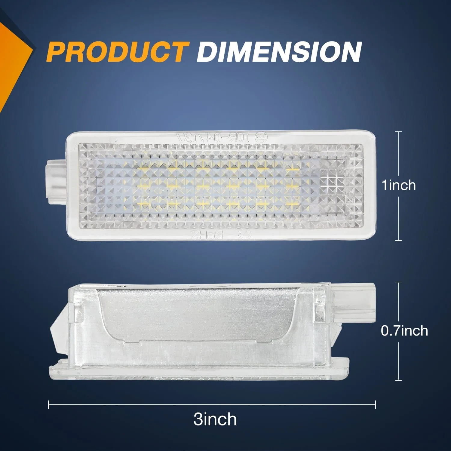 2PCS LED Interior Door Panel Light Courtesy Warning Lights Aqua Beam Plug and Play Compatible with BMW 1 3 5 6 7 Series Z4 X3 X5 X6 E82 E88 E90 F30 E60 F10 E65 E66