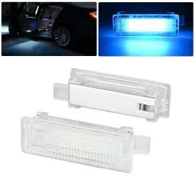 2PCS LED Interior Door Panel Light Courtesy Warning Lights Aqua Beam Plug and Play Compatible with BMW 1 3 5 6 7 Series Z4 X3 X5 X6 E82 E88 E90 F30 E60 F10 E65 E66