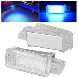 2PCS LED Interior Door Panel Light Courtesy Warning Lights Blue Beam Plug and Play Compatible with Audi A3 A4 A5 A6 A7 S3 S4 S5 S6 S7 Q5 Q7 TT OEM Replacement CANbus Error Free