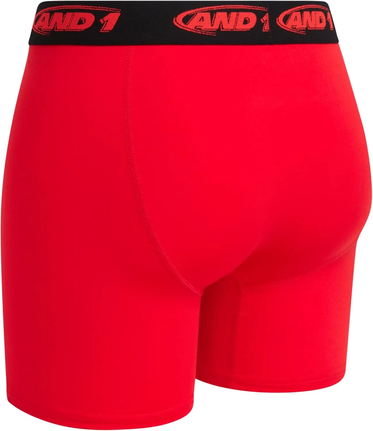 AND1 Mens Boxer Briefs - 6 Pack Stretch Performance Mens Underwear Boxers with Functional Fly Pouch (Sizes: S-3XL)