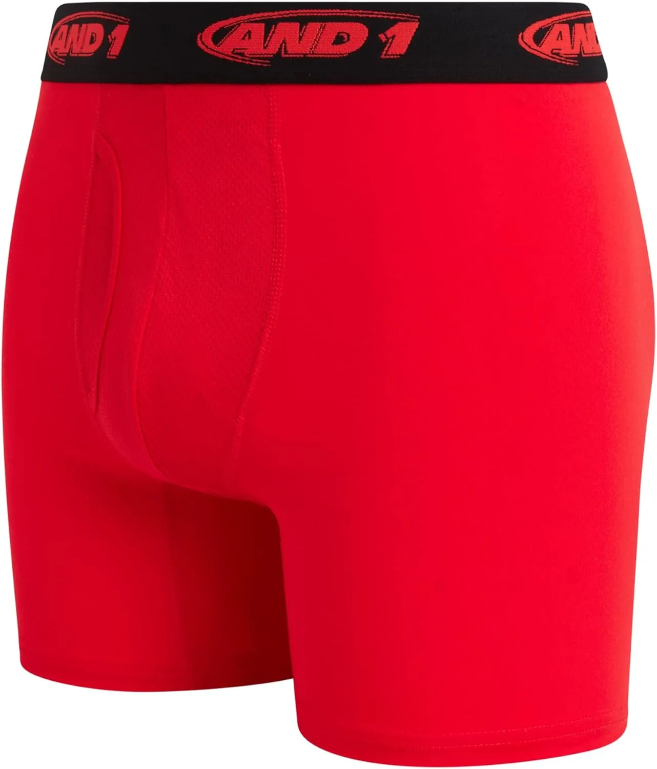 AND1 Mens Boxer Briefs - 6 Pack Stretch Performance Mens Underwear Boxers with Functional Fly Pouch (Sizes: S-3XL)