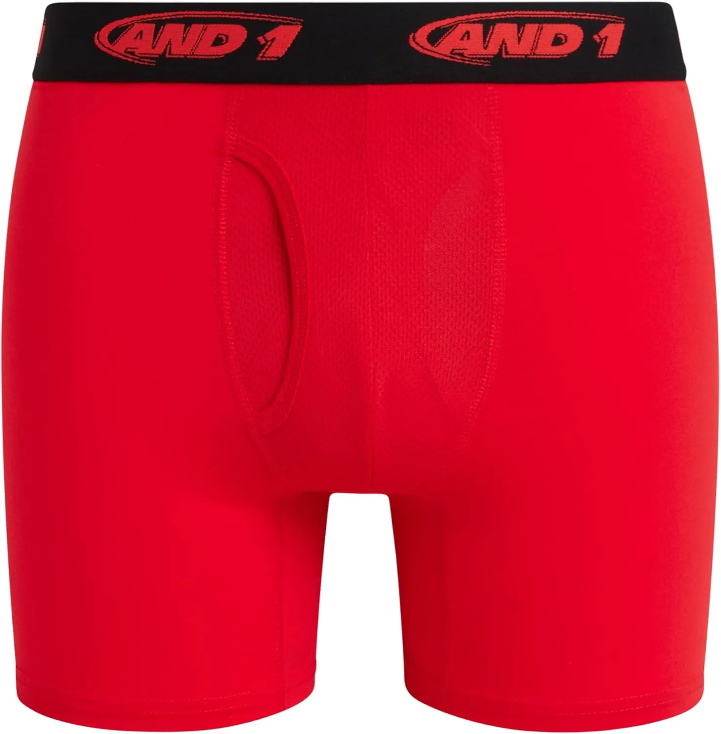 AND1 Mens Boxer Briefs - 6 Pack Stretch Performance Mens Underwear Boxers with Functional Fly Pouch (Sizes: S-3XL)