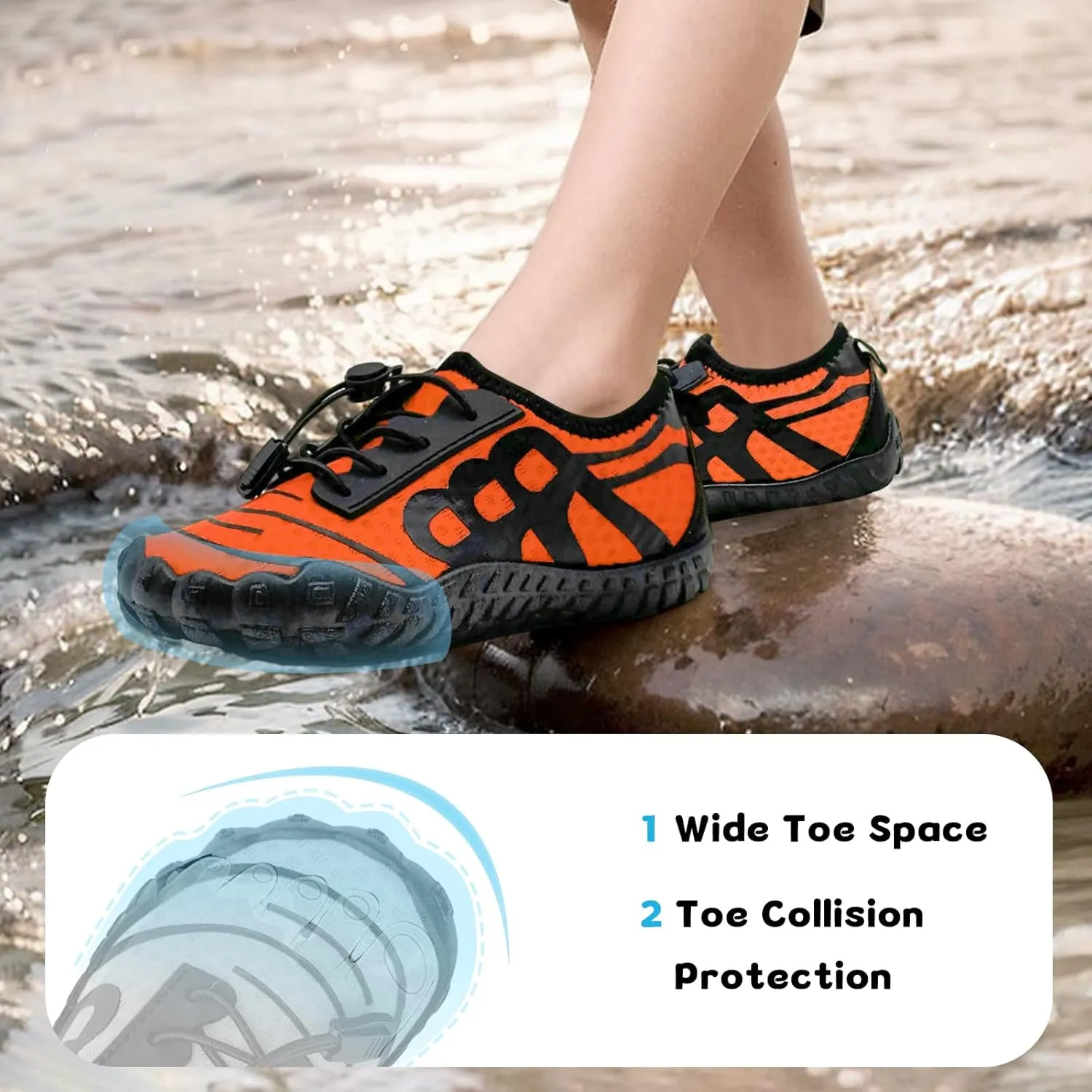 Barefoot Shoes for Women & Men - Minimalist Hiking/Trail Running Footwear with Wide Toe Box | Zero Drop Lightweight Breathable Quick-Dry Outdoor Sneakers (Size 3.5-11)