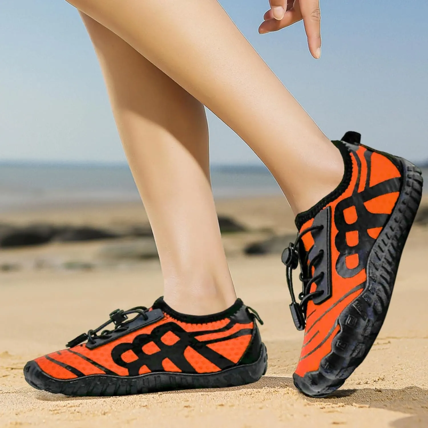 Barefoot Shoes for Women & Men - Minimalist Hiking/Trail Running Footwear with Wide Toe Box | Zero Drop Lightweight Breathable Quick-Dry Outdoor Sneakers (Size 3.5-11)