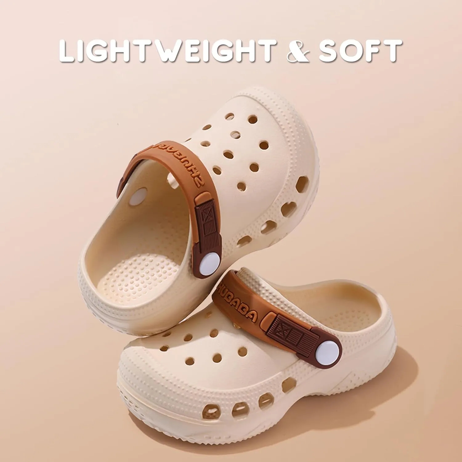 Boys Girls Toddler Clogs Little Kids Slip on Slides Sandals Children Summer Beach Pool Outdoor Water Shoes Shower Slippers