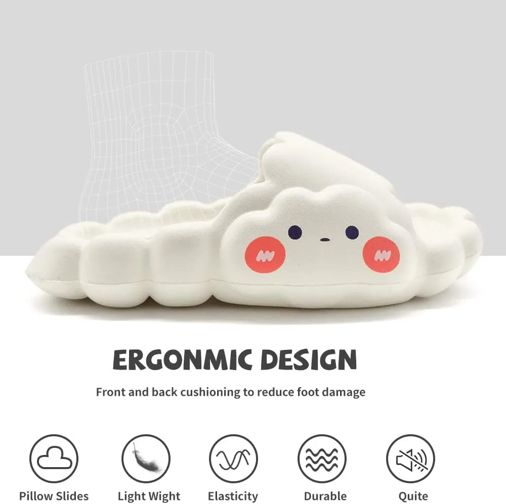 EVA Cloud Sandals and Slippers for Women and Men Indoor & Outdoor Thick Platform Summer Beach Non-Slip Quick Drying Shower Slides Bathroom Massage Friendly Casual Slippers