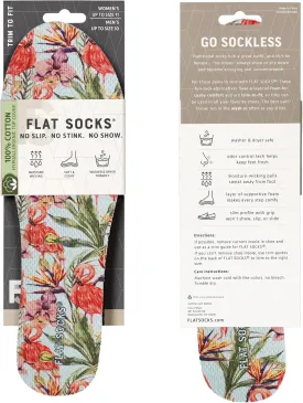 FLAT SOCKS Womens No Show Socks, Sockless Shoe Liner, No Slipping, No Stinking, Washable Barefoot Shoe Insert, Animal Print