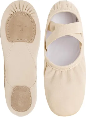 Girls Ballet Shoes, Full Stretchy Ballet Slippers for Big Kids/Women