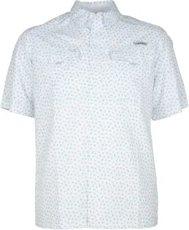 HABIT Men??s Fourche Mountain Short Sleeve River Guide Fishing Shirt - UPF 40  UV Protection