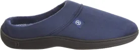 isotoner Men's Open Back Slipper with Memory Foam and Indoor/Outdoor Sole