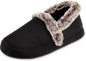 isotoner Women's Memory Foam Microsuede a Line Eco Comfort Recycled Slippers
