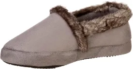 isotoner Women's Memory Foam Microsuede a Line Eco Comfort Recycled Slippers