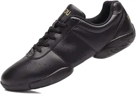 JITUUE Women Cheerleading Dance Shoes Fashion Trainers Sneakers Lace Up Gym Athletic Sport Training Shoes for Girls