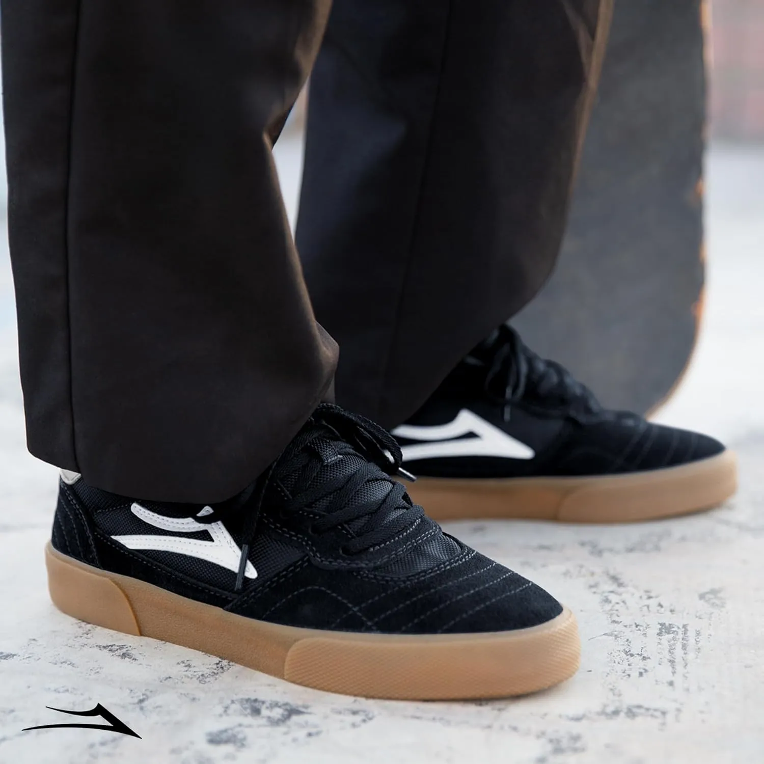 Lakai Mens Cambridge Low-Top Skateboarding Shoe