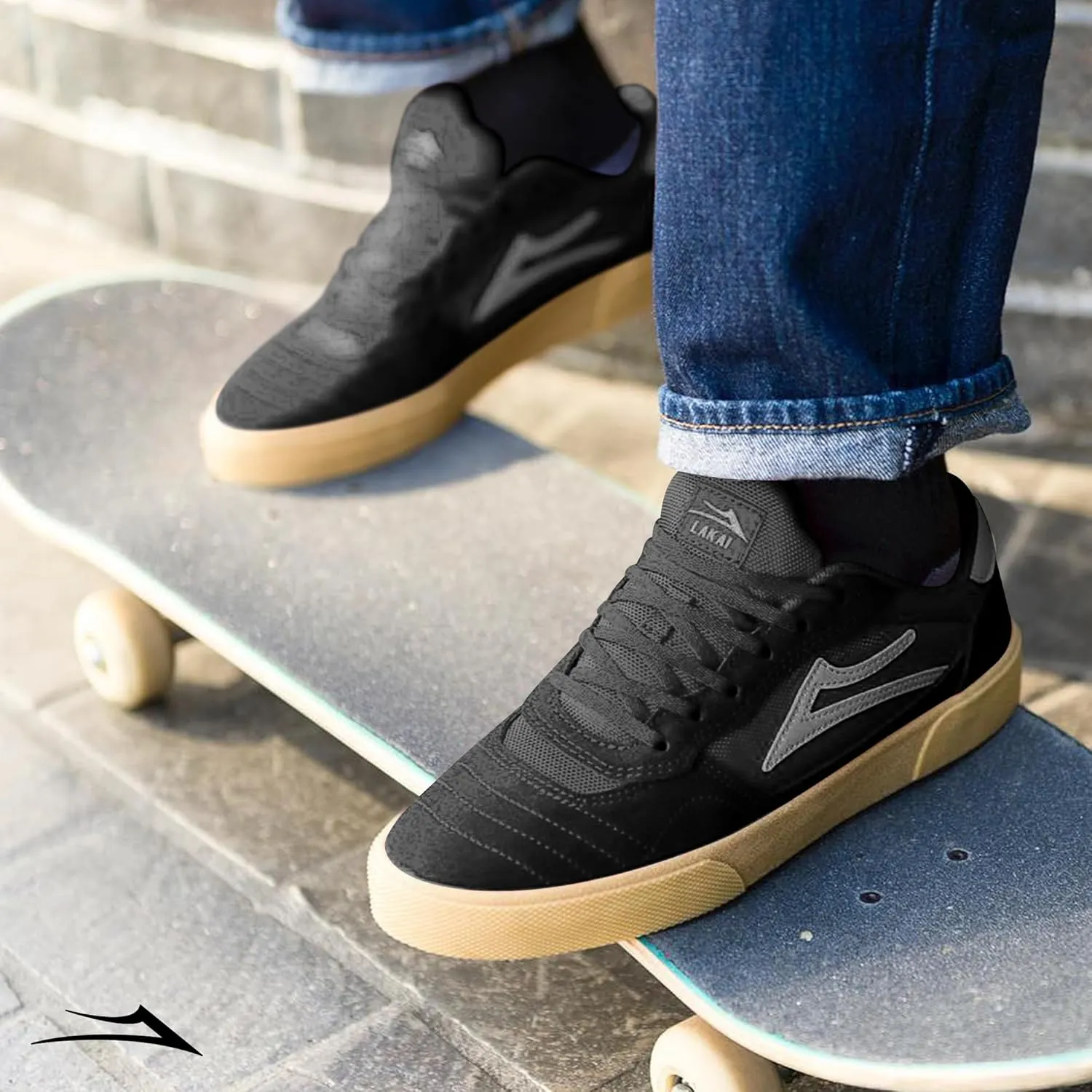 Lakai Mens Cambridge Low-Top Skateboarding Shoe