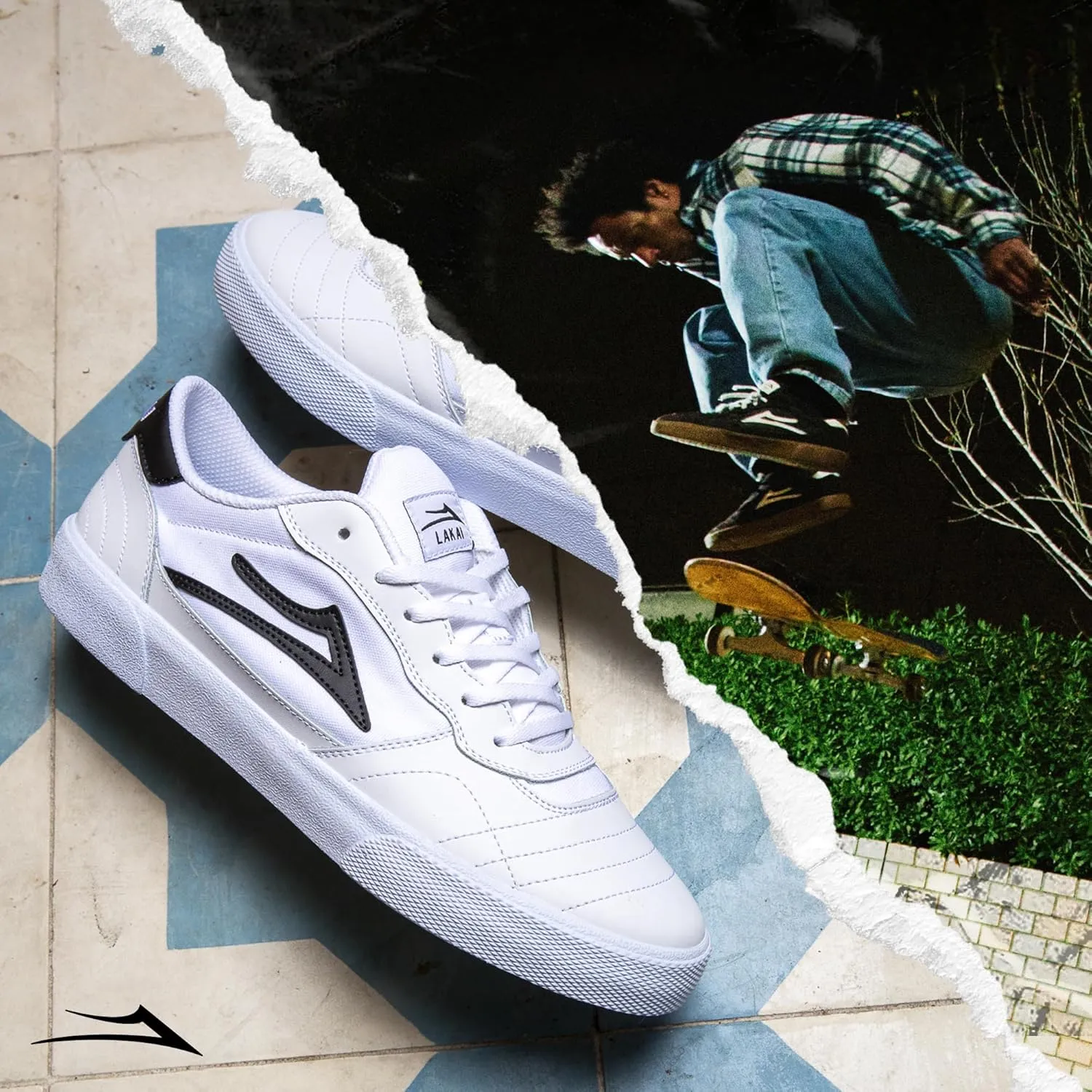 Lakai Mens Cambridge Low-Top Skateboarding Shoe