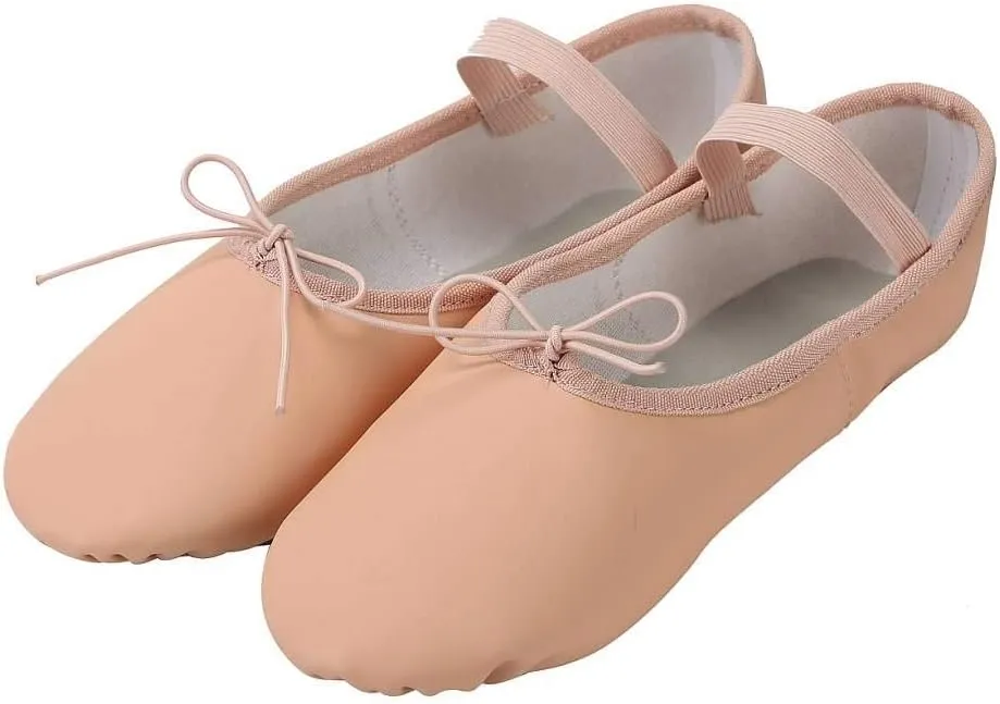 Linodes PU Leather Ballet Shoes/Ballet Slippers/Dance Shoes for Women and Girls