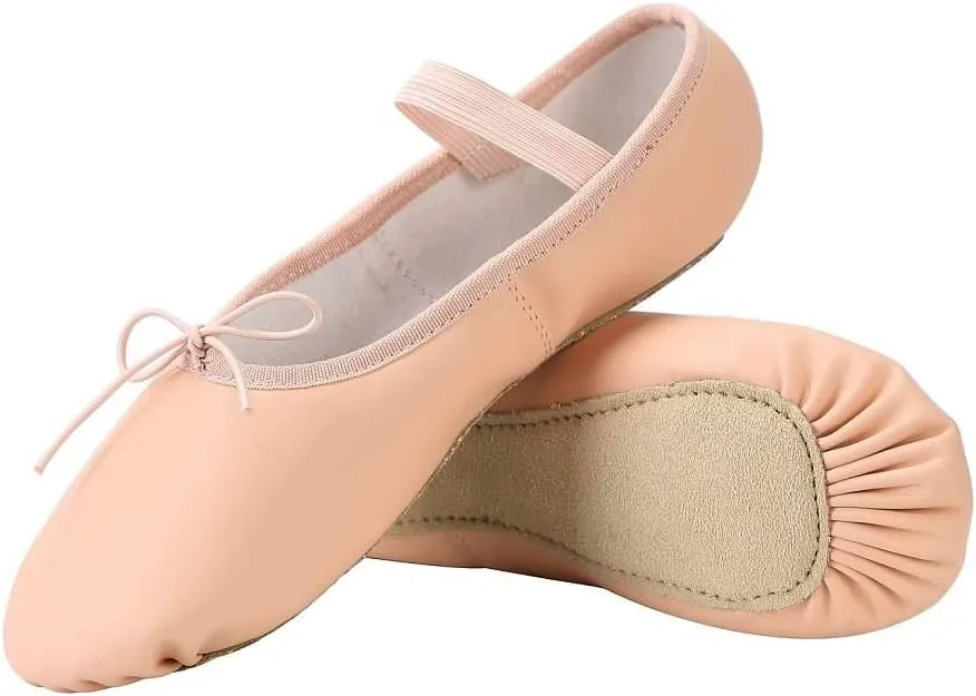 Linodes PU Leather Ballet Shoes/Ballet Slippers/Dance Shoes for Women and Girls