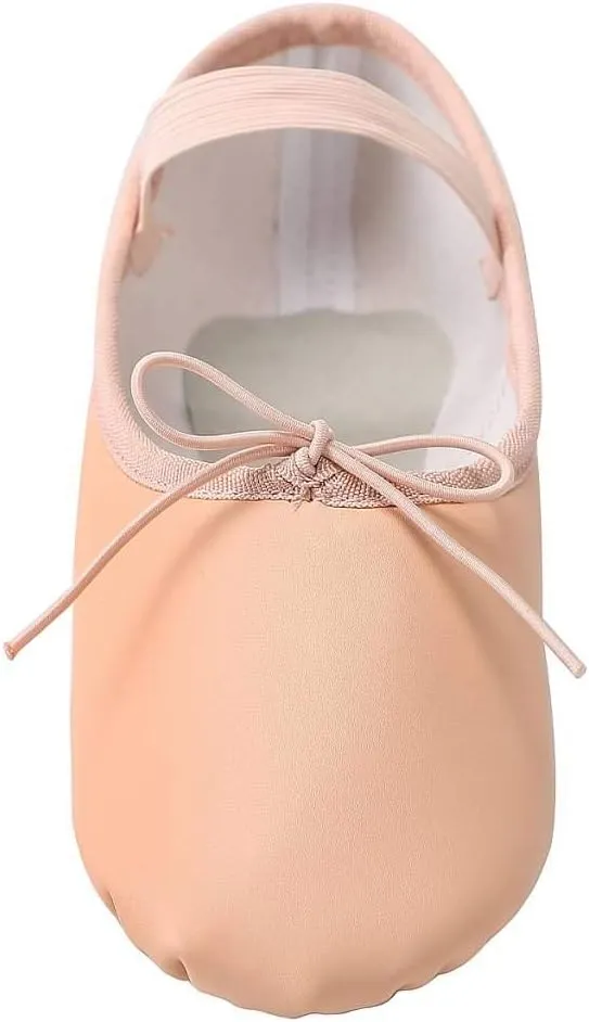 Linodes PU Leather Ballet Shoes/Ballet Slippers/Dance Shoes for Women and Girls