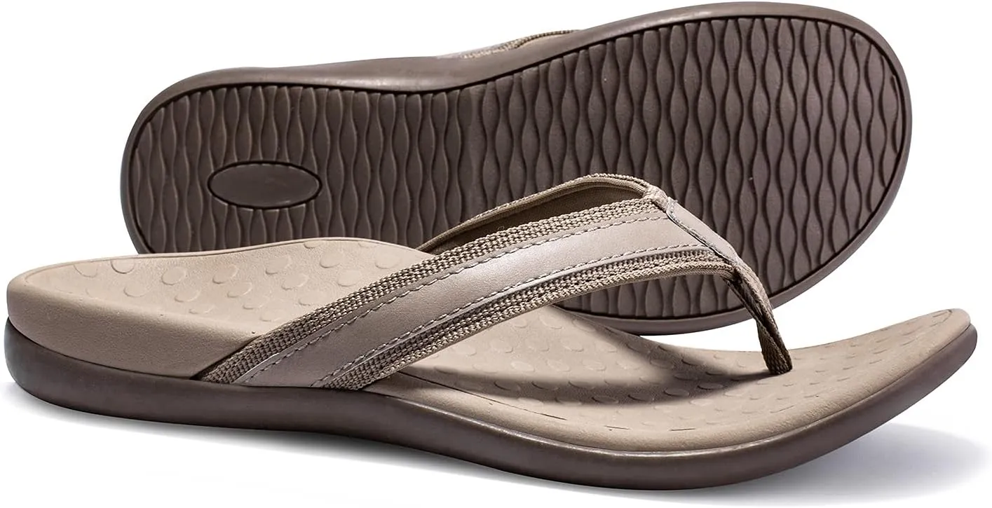 LLSOARSS Plantar Fasciitis Feet Sandal with Arch Support - Best Orthotic flip Flops for Flat FeetHeel Pain- for Women