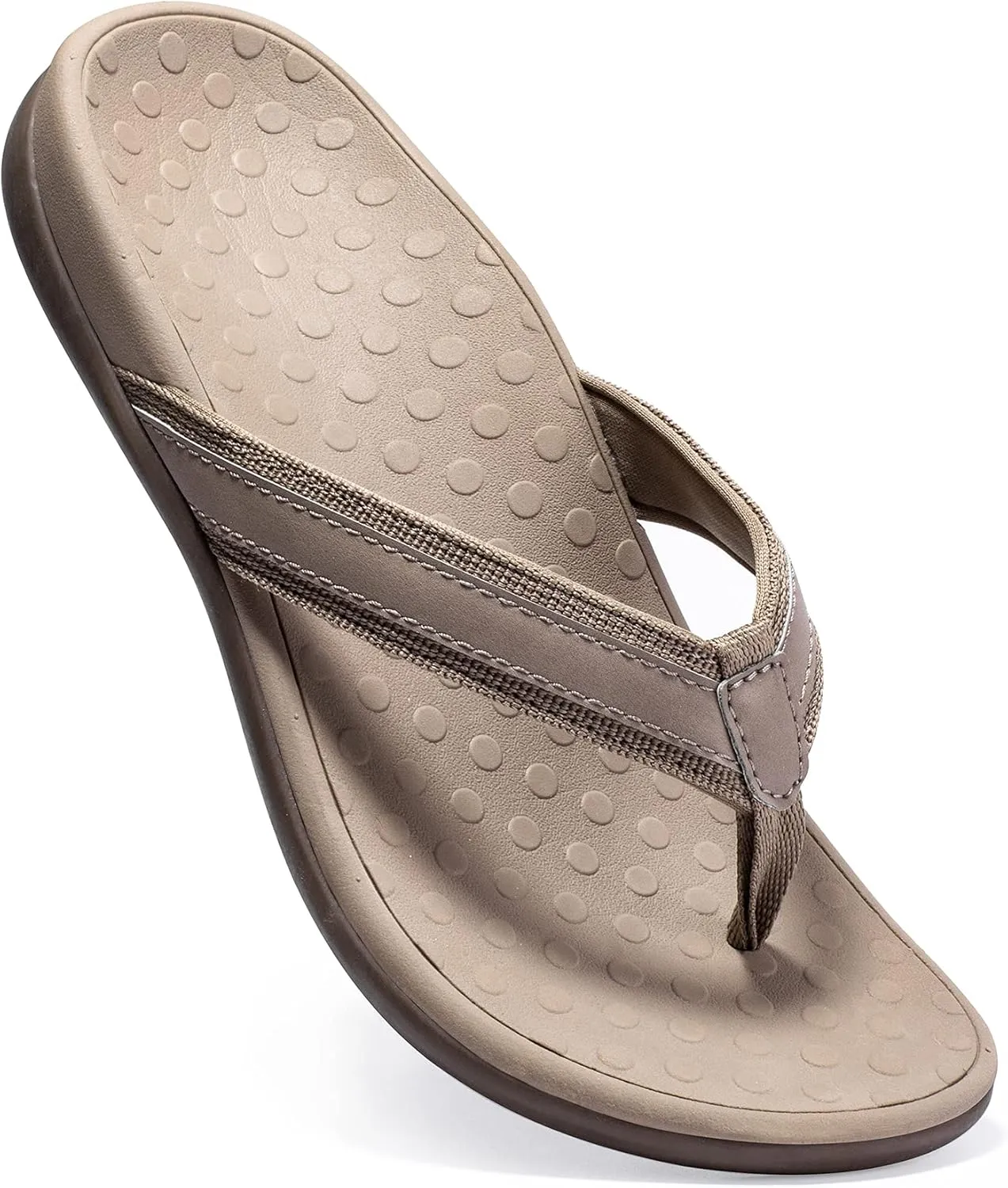 LLSOARSS Plantar Fasciitis Feet Sandal with Arch Support - Best Orthotic flip Flops for Flat FeetHeel Pain- for Women