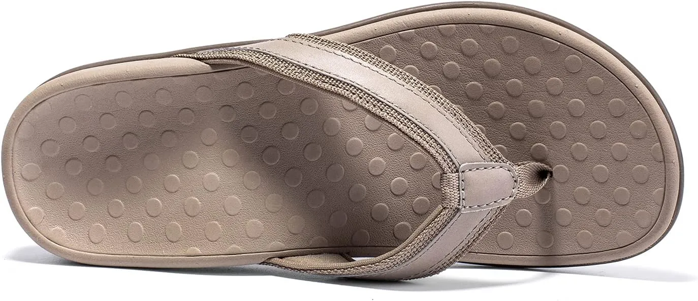 LLSOARSS Plantar Fasciitis Feet Sandal with Arch Support - Best Orthotic flip Flops for Flat FeetHeel Pain- for Women