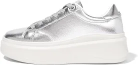 LUCKY STEP Women's Platform Fashion Sneakers Faux Leather Classic Tennis Shoes Low Top Casual Walking Shoes