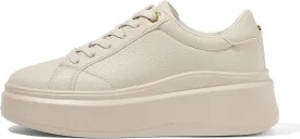 LUCKY STEP Women's Platform Fashion Sneakers Faux Leather Classic Tennis Shoes Low Top Casual Walking Shoes