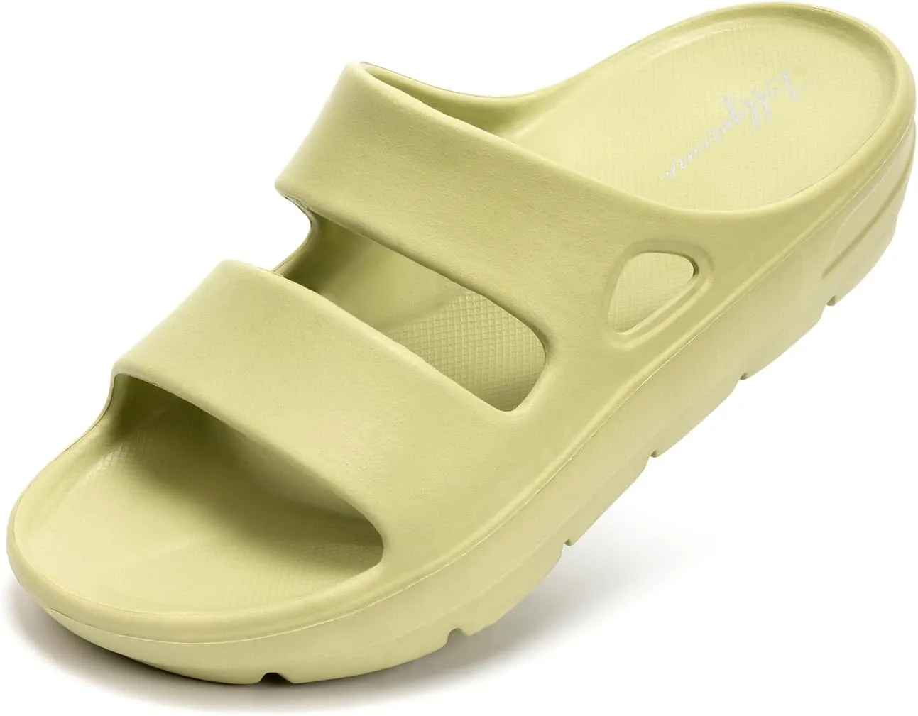 Luffymomo Pillow Slippers for Women and Men,Cloud Indoor Slides Bathroom Sandals | Non-Slip Thick Sole Quick Drying