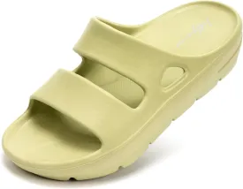 Luffymomo Pillow Slippers for Women and Men,Cloud Indoor Slides Bathroom Sandals | Non-Slip Thick Sole Quick Drying