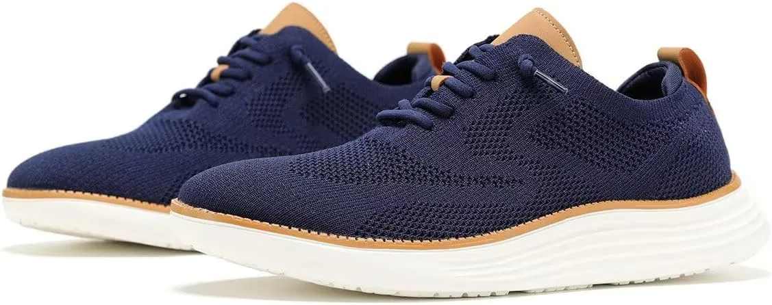 Men's Casual Dress Sneakers Oxfords Business Mesh Breathable Walking Shoes Tennis Comfortable