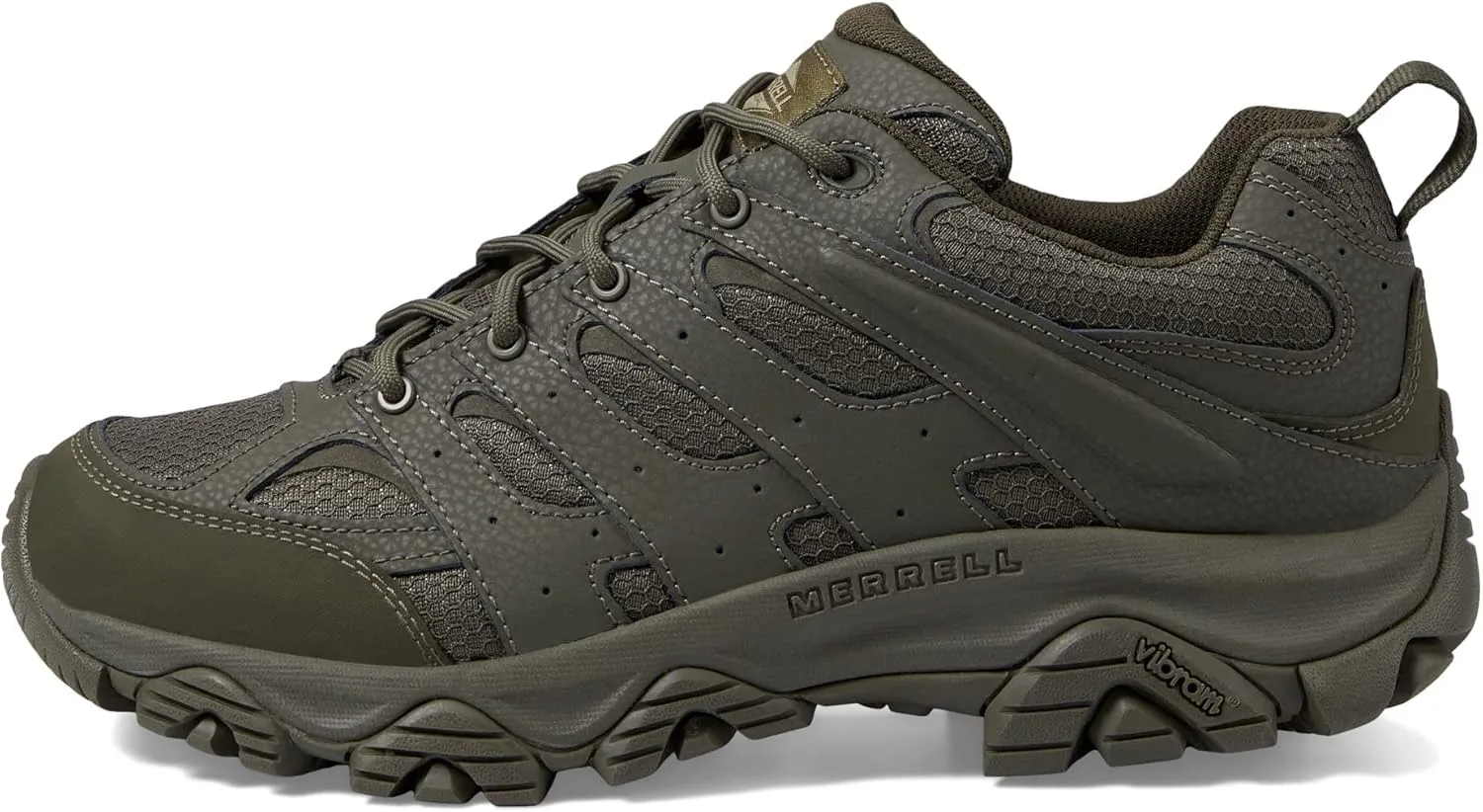 Merrell Mens Moab 3 Tactical Industrial Shoes, Waterproof Coated Leather & Mesh Upper Combat Outdoor Work Boots