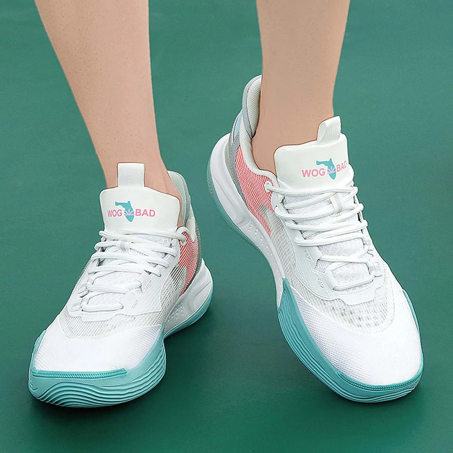 Neutral Basketball Shoes Fashion Sneakers Slip Resistant Breathable Sports Running Shoes Street or Court Sports Basketball Shoes Outdoor Casual Walking Fitness Tennis Training Shoes