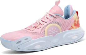 Neutral Basketball Shoes Fashion Sneakers Slip Resistant Breathable Sports Running Shoes Street or Court Sports Basketball Shoes Outdoor Casual Walking Fitness Tennis Training Shoes