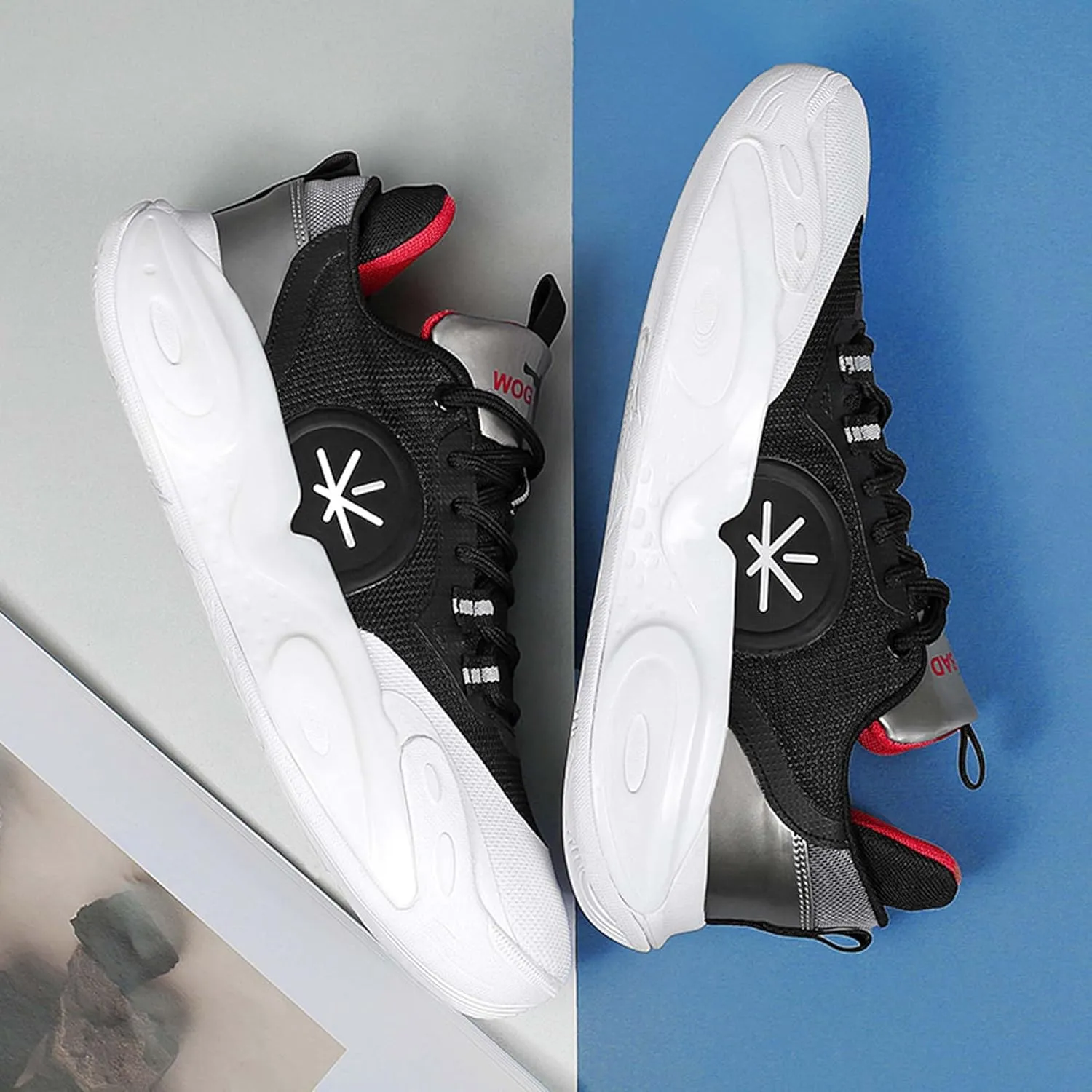 Neutral Basketball Shoes Fashion Sneakers Slip Resistant Breathable Sports Running Shoes Street or Court Sports Basketball Shoes Outdoor Casual Walking Fitness Tennis Training Shoes