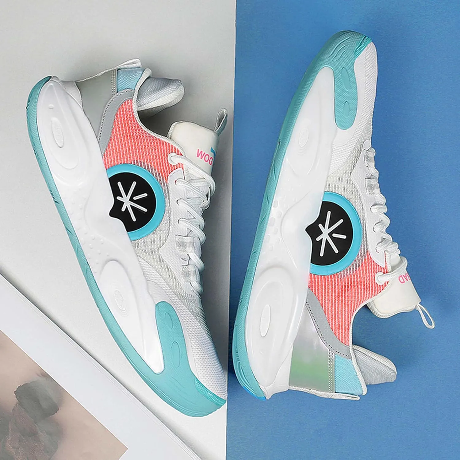Neutral Basketball Shoes Fashion Sneakers Slip Resistant Breathable Sports Running Shoes Street or Court Sports Basketball Shoes Outdoor Casual Walking Fitness Tennis Training Shoes