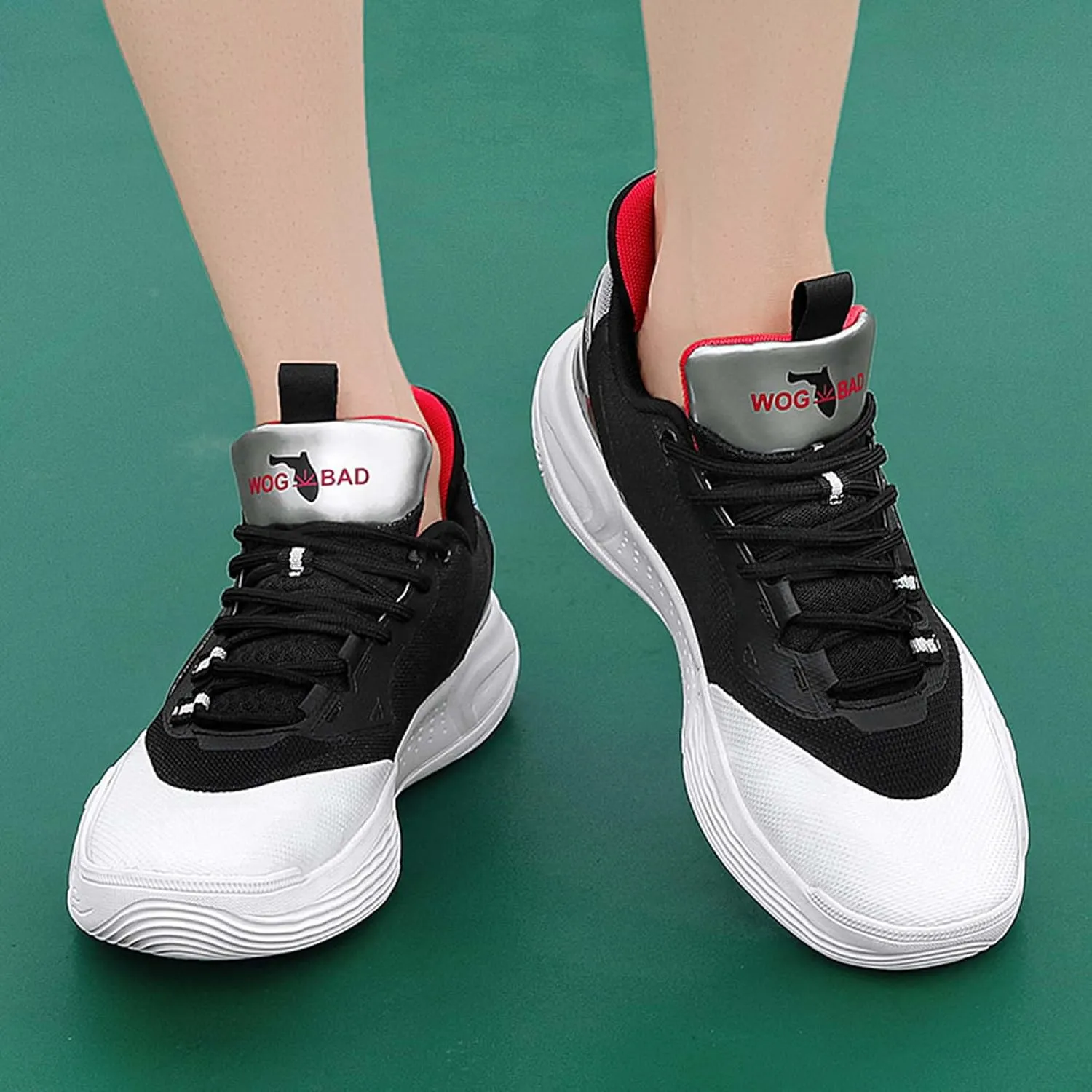 Neutral Basketball Shoes Fashion Sneakers Slip Resistant Breathable Sports Running Shoes Street or Court Sports Basketball Shoes Outdoor Casual Walking Fitness Tennis Training Shoes