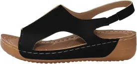 Orthopedic Sandals for Women Comfort Arch Support Wedge Sandals Ankle Strap Slingback Platforms Slip On Summer Shoes
