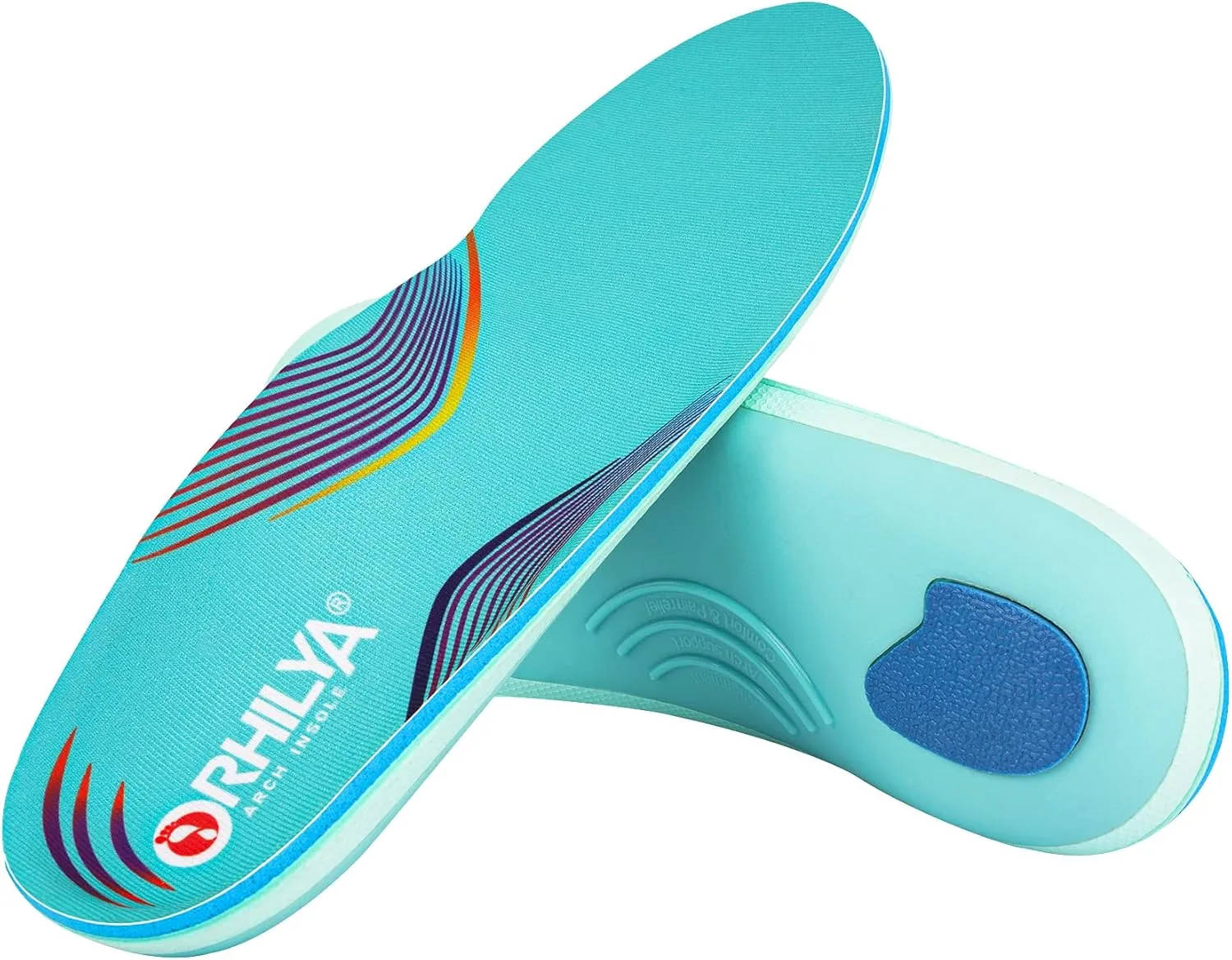 Plantar Fasciitis Pain Relief Men Arch Support Orthotics Shoes Insole Work Boot Inserts Absorb Shock Flat Feet Women Heel Spur Orthopedic Pad for Pronation Athletic Cushion