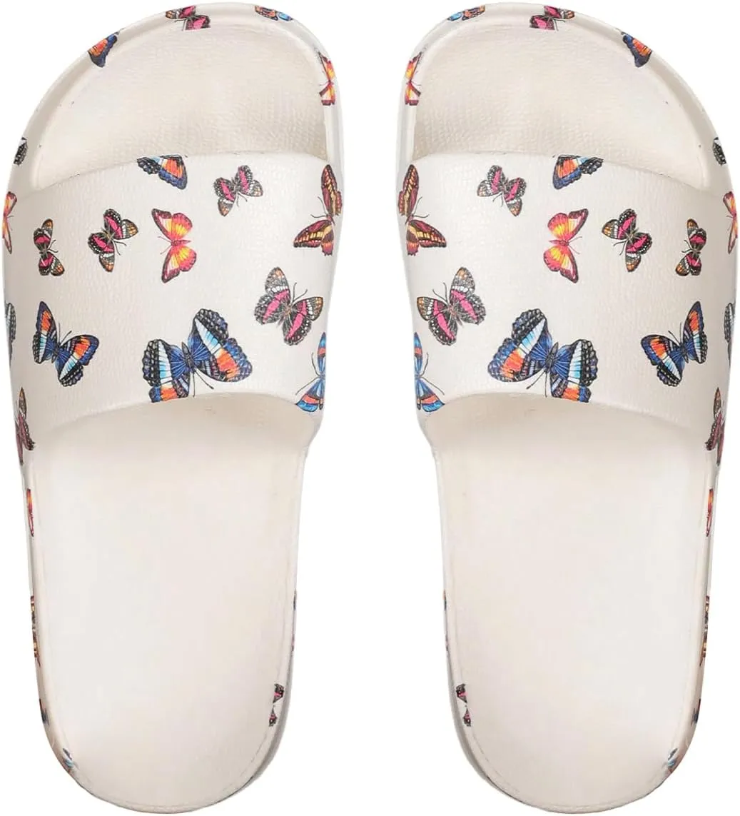 SHENHE Women's Cherry Print EVA Slippers Non Slip Open Toe Bedroom Beach Slide Slippers