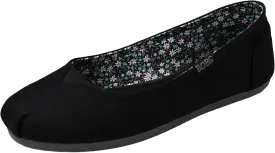 Skechers BOBS Women's Bobs Plush-Linen Back Ballet Flat
