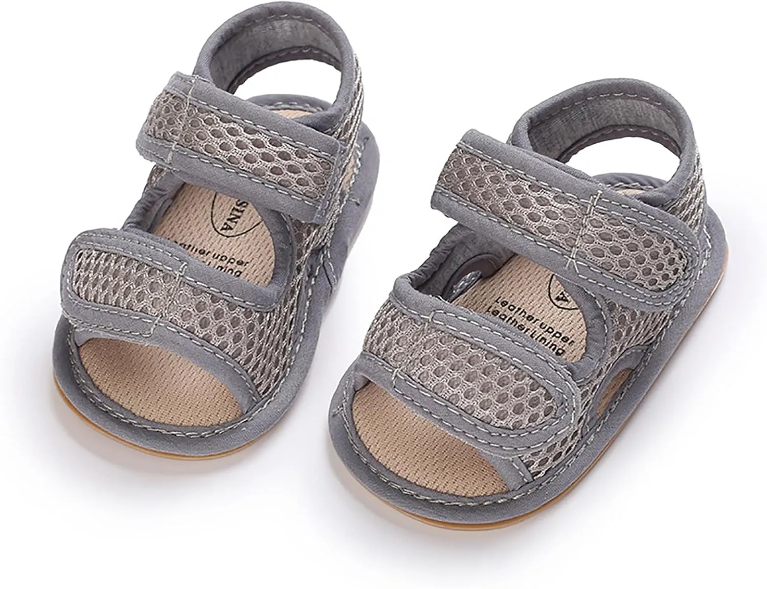 SOFMUO Baby Girls Boys Sparkly Bowknot Sandals Premium Soft Anti-Slip Rubber Sole Infant Summer Outdoor Shoes Toddler First Walkers