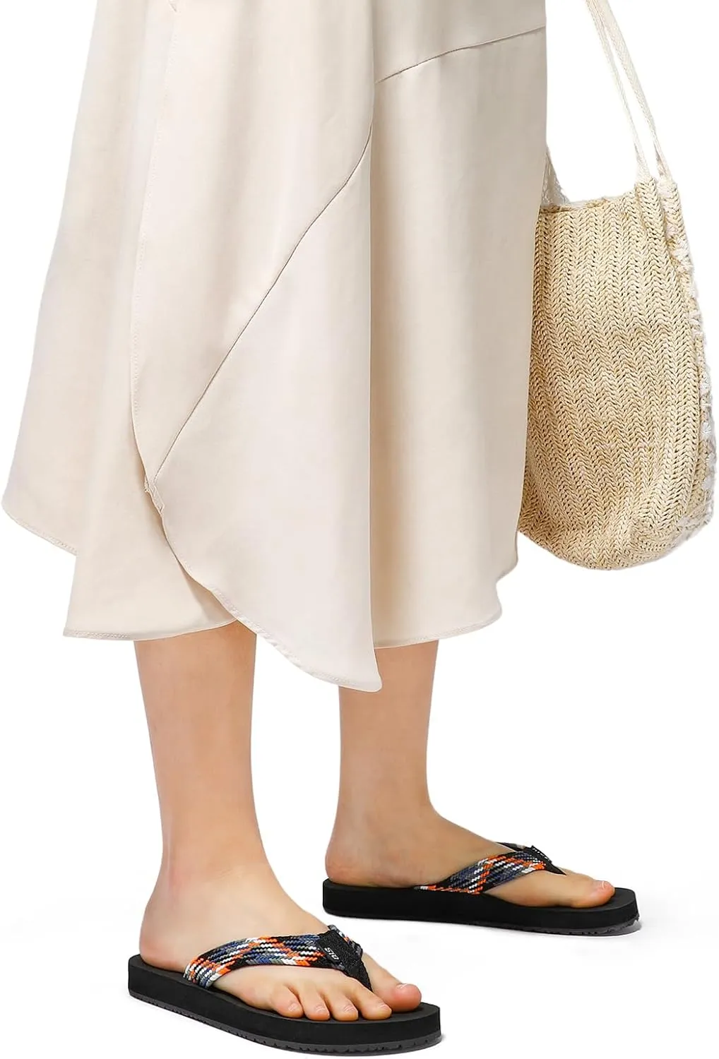 STQ Womens Quick Dry Flip Flops with Yoga Mat SoleArch Support Thong Sandals
