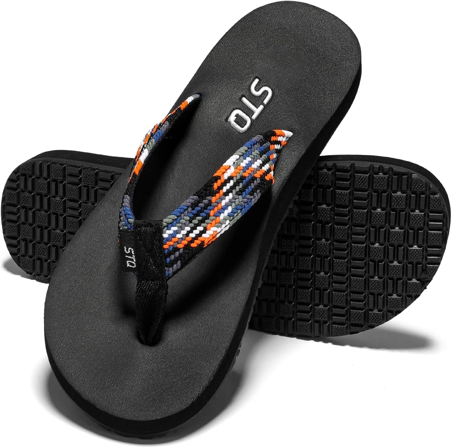 STQ Womens Quick Dry Flip Flops with Yoga Mat SoleArch Support Thong Sandals