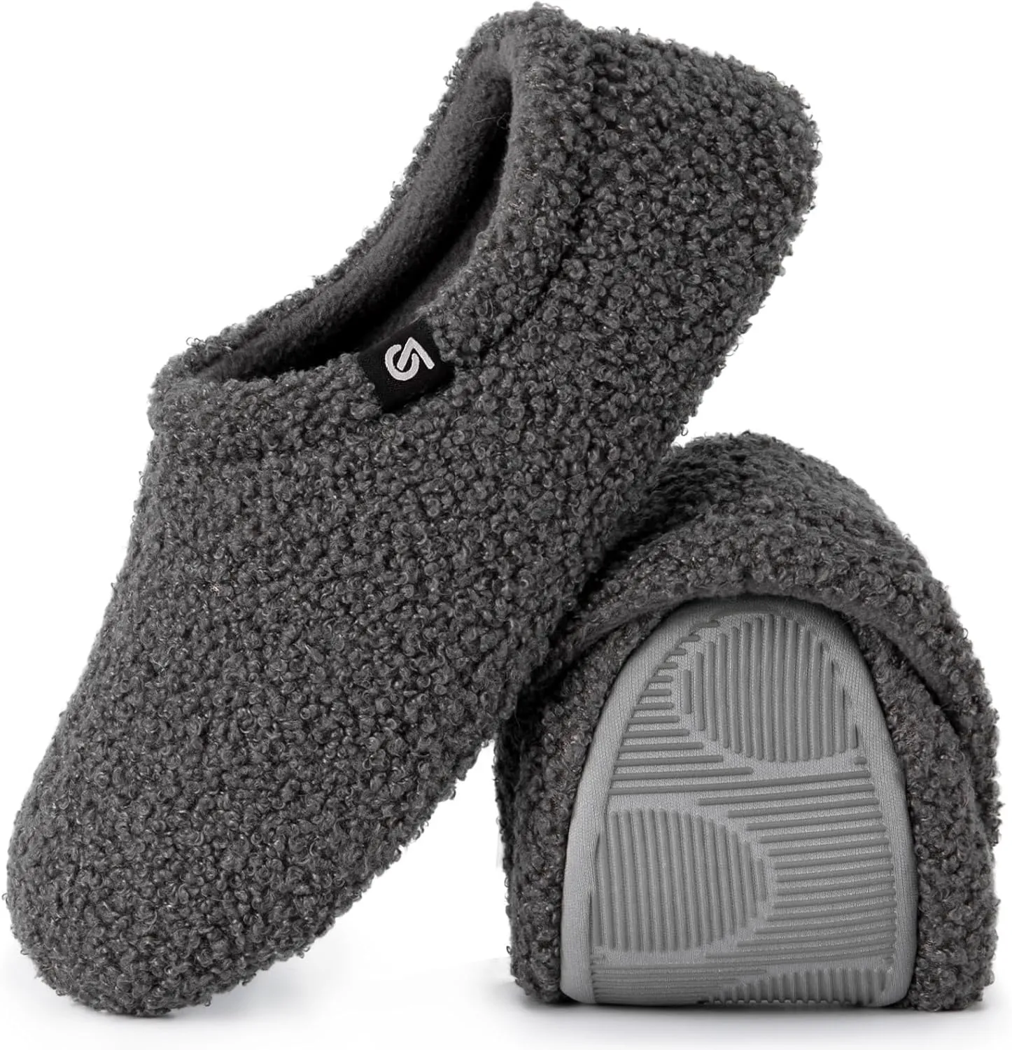 VeraCosy Women's Fuzzy Teddy Slippers Lightweight Memory Foam Indoor House Shoes