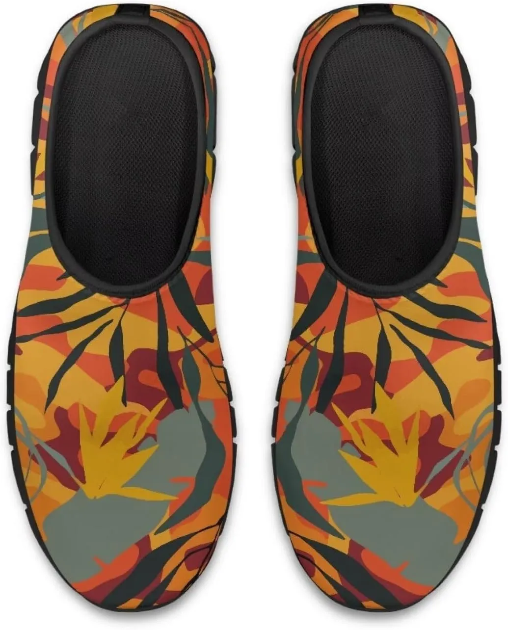Women's Flower Sneakers Casual Low Top Non-Slip Breathable Slip On Comfortable Walking Sneaker for Women US 5.5-11.5
