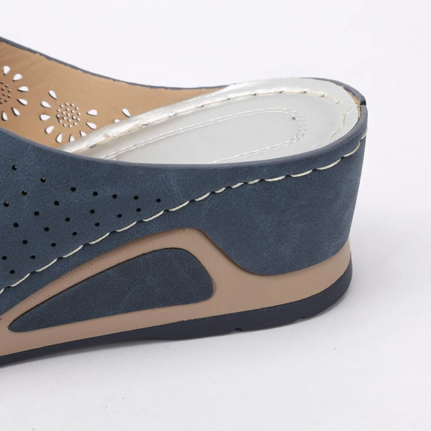 Womens Sandals Flower Open Toe Wedge Sandals Casual Platforms Heeled Bohemia Comfortable Summer Sandalias Shoes